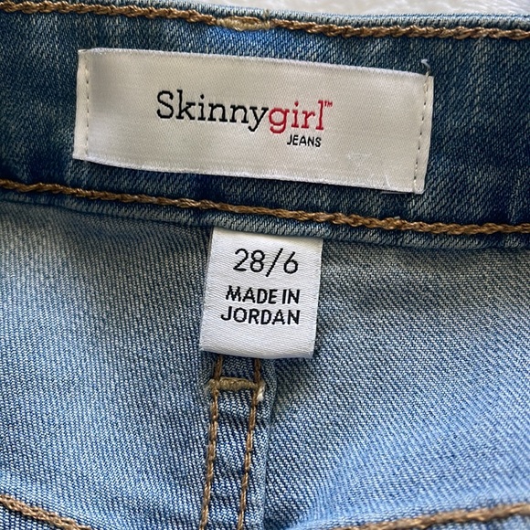 NWT Skinnygirl Button Fly Wide Leg Cropped High Rise Stretch Jean - Picture 10 of 11